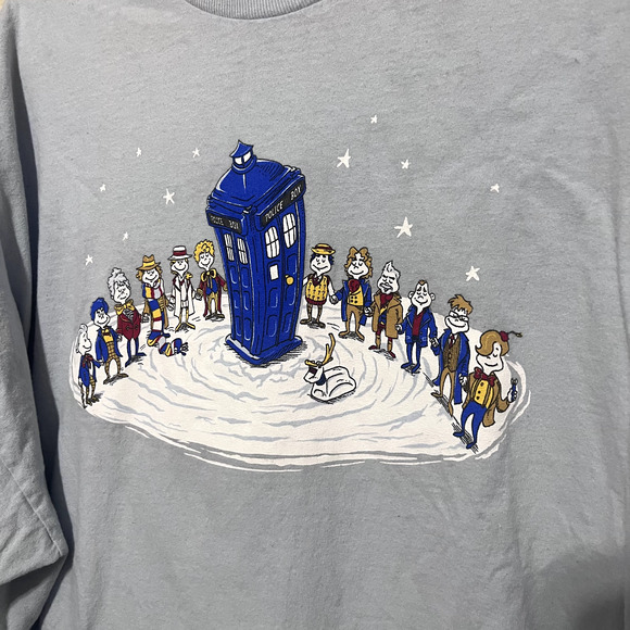Dr Who Whoville T Shirt Graphic Tee Mens Size 3XL light Blue Tee fury - Picture 2 of 5